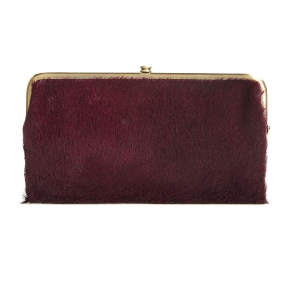 NWT HOBO Lauren Calf Hair Leather Wallet - Picture 8 of 8